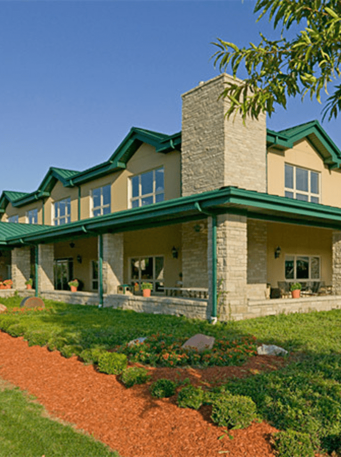 House with beautiful garden